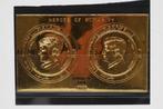 John F. Kennedy - JFK Manama Gold foil Apollo 13 1970, Postzegels en Munten, Verzenden, Noord-Amerika, Postfris