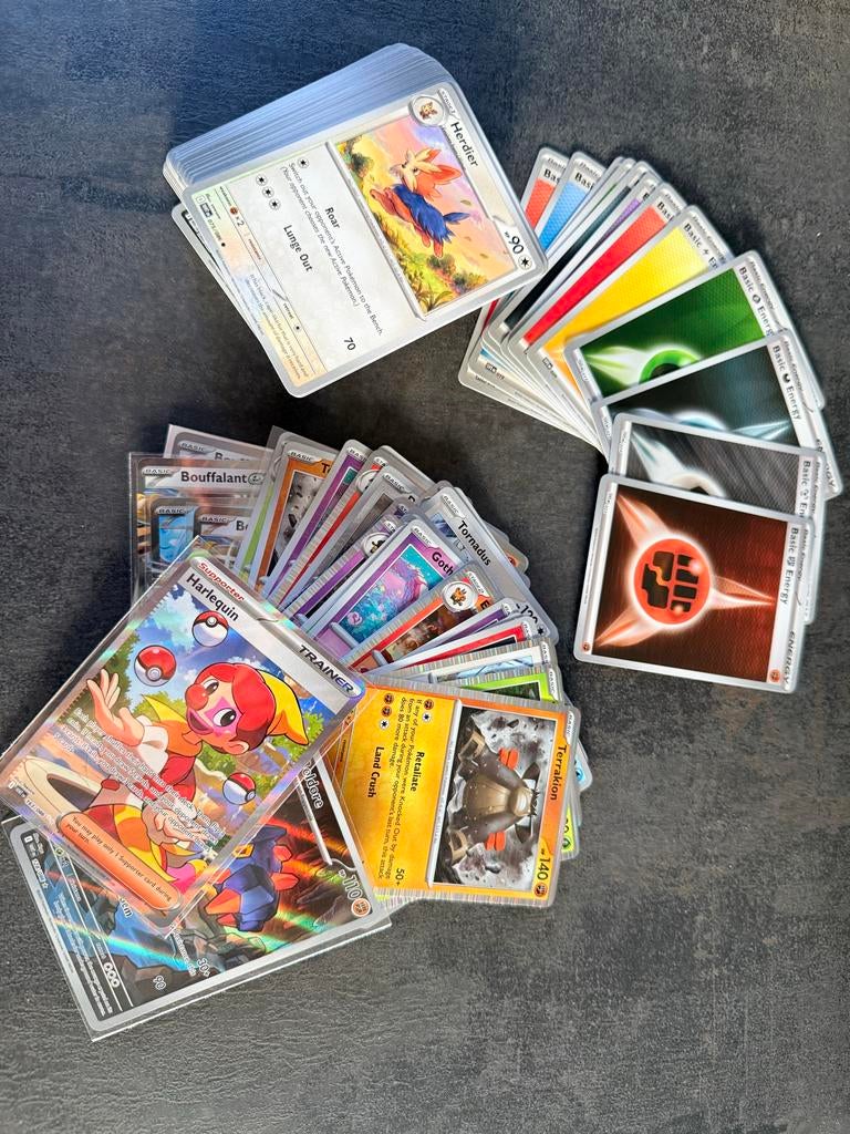 Pokémon White Flare lot ca. 120 kaarten + IR, Ophalen of Verzenden, Zo goed als nieuw, Meerdere kaarten