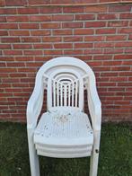 3x Hartman Tuinstoel - Wit Kunststof, Gebruikt, Drie, Wit, Ophalen of Verzenden
