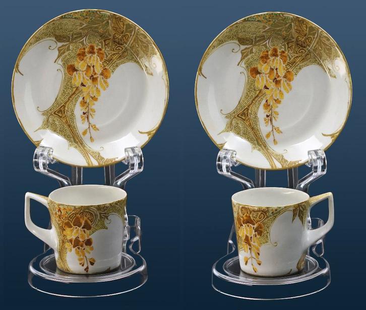 Rozenburg eierschaal kop en schoteltjes (Nr.:291), Antiek en Kunst, Antiek | Keramiek en Aardewerk, Ophalen of Verzenden