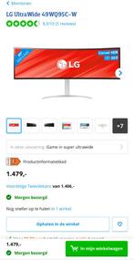 LG Ultrawide Monitor 49WQ95C-W, Gaming, Gebruikt, 101 t/m 150 Hz, Ophalen of Verzenden