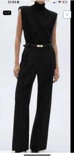 Mango jumpsuit met coltrui katoen m, Ophalen of Verzenden, Zo goed als nieuw, Maat 36 (S), Zwart