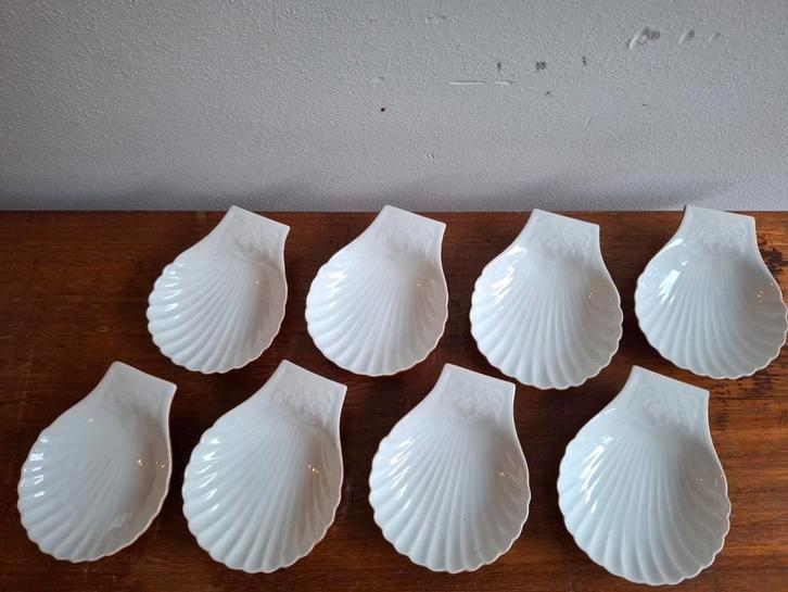 Set amuse schelpenschaaltjes, Antiek en Kunst, Curiosa en Brocante, Ophalen of Verzenden