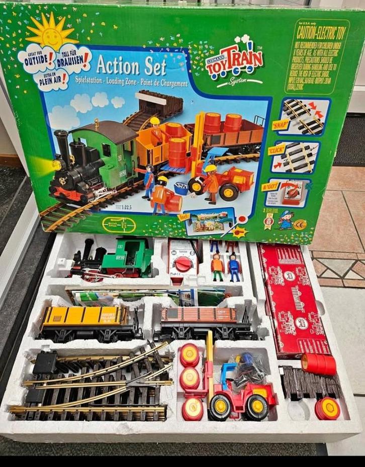 LGB Lehmann toytrain   90785 set, Hobby en Vrije tijd, Modeltreinen | H0, Zo goed als nieuw, Treinset, Gelijkstroom, Overige merken