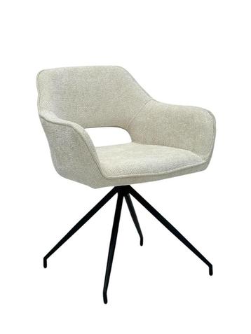 4 x nieuwe beige creme draaibare eetkamerstoelen beschikbaar voor biedingen