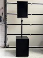 2x Dap actieve subwoofers + 2x topkast + QSC versterker, Overige typen, Refurbished, 120 watt of meer, Ophalen