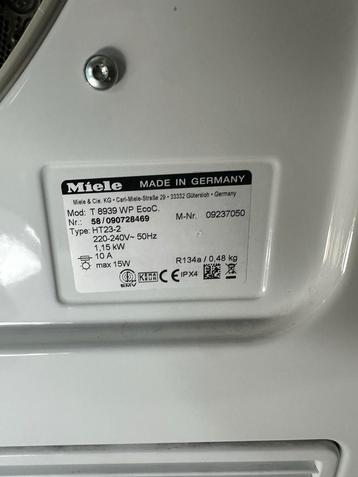 Miele T 8939 WP EcoComfort Warmtepompdroger beschikbaar voor biedingen