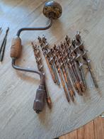 Oude Booromslag met Boren Set, Ophalen of Verzenden