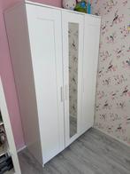 Witte Kledingkast met Spiegeldeur Brimnes Ikea, Huis en Inrichting, Kasten | Kledingkasten, Ophalen, Overige materialen, 100 tot 150 cm