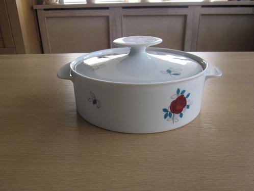 Thomas Germany Rose Floral Mid Century dekschaal D21cm, Huis en Inrichting, Keuken | Servies, Zo goed als nieuw, Schaal of Schalen