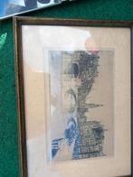 4 diversen etsen, Antiek en Kunst, Kunst | Tekeningen en Foto's, Ophalen of Verzenden