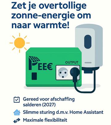 PEEC - Jouw zonne-energie naar Warmte met Home Assistant ! beschikbaar voor biedingen