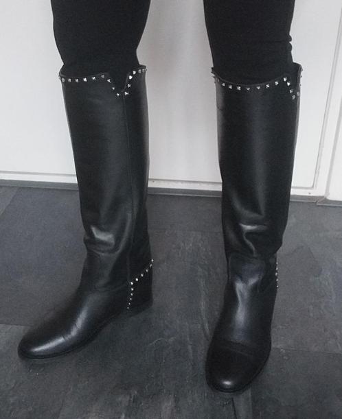 Prachtige knielaarzen; Via Roma 15, Kleding | Dames, Schoenen, Zo goed als nieuw, Hoge laarzen, Zwart, Ophalen of Verzenden