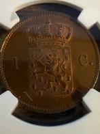 1 cent 1837 Willem I MS64 NGC, Ophalen of Verzenden, Koning Willem I, 1 cent, Losse munt