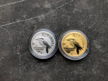 2022 Aus - Kookaburra - 1/10 oz gold + 1/10 oz platinum beschikbaar voor biedingen
