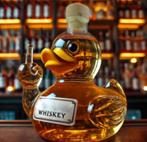 Prachtige glazen Whisky karaf Eend (320ml), Verzamelen, Glas en Borrelglaasjes, Ophalen of Verzenden, Nieuw, Overige typen