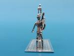 Zilveren miniatuur lantaarnaansteker                    Z248, Antiek en Kunst, Ophalen of Verzenden, Zilver