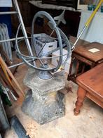Vintage Zonnewijzer op Sokkel - 90cm Hoog, Ophalen, Gebruikt, Beton, Overige typen