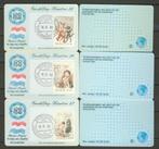 Eerstedag Kaart Nr.25-26-27 1982 Filatelistische Dienst EK-9, Ophalen of Verzenden, Na 1940, Gestempeld