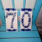 Delfts blauw tegels met huisnummer 70, Ophalen, Gebruikt