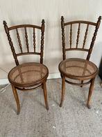 2 Vintage Houten Stoelen, Ophalen, Gebruikt, Twee, Bruin