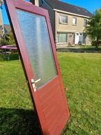 Hardhouten achterdeur, Doe-het-zelf en Verbouw, Deuren en Horren, Ophalen, Gebruikt, 80 tot 100 cm, 200 tot 215 cm
