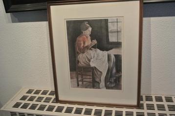 Vincent van Gogh Verstellende Vrouw uit 1881 beschikbaar voor biedingen
