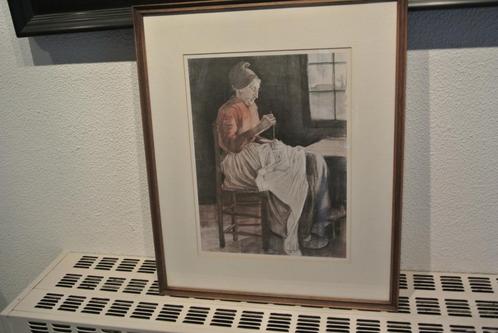 Vincent van Gogh Verstellende Vrouw uit 1881, Antiek en Kunst, Kunst | Litho's en Zeefdrukken, Ophalen of Verzenden