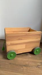 Ikea flisat speelgoed kar op wielen, Ophalen of Verzenden, Zo goed als nieuw, Duw- of Trekspeelgoed