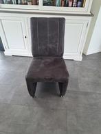 8 eetkamerstoelen antraciet-bruin, Ophalen, Zo goed als nieuw, Vijf, Zes of meer stoelen, Stof