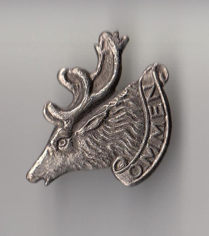 Ommen Hert broche, Verzamelen, Speldjes, Pins en Buttons, Gebruikt, Speldje of Pin, Overige onderwerpen, Ophalen of Verzenden