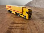 Herpa Daf 95 XF DP met dhl zeilentrailer, Ophalen of Verzenden, Zo goed als nieuw, Bus of Vrachtwagen, Herpa