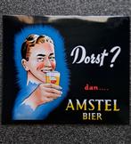 Vintage Amstel reclamebord, Verzamelen, Merken en Reclamevoorwerpen, Nieuw, Reclamebord, Ophalen