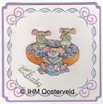 3D kaart Geboorte 3  Beschuit met muisjes, Ophalen of Verzenden, Nieuw, Overige thema's