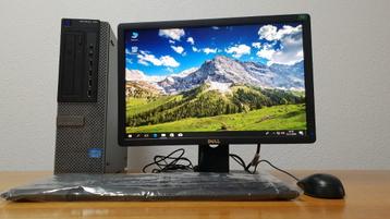 Koopje Dell 390 + Lcd ,2 x HDD ( SSD + HD ) Win10 HDMI beschikbaar voor biedingen