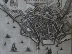 gravure plattegrond van Vlissingen Jan Jansen Brouwer, 1652, Antiek en Kunst, Kunst | Etsen en Gravures, Verzenden