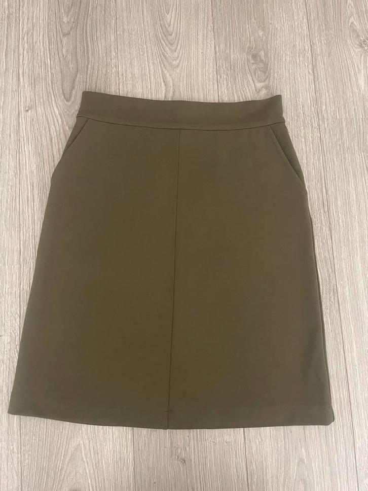 Kyra & Ko stretch rok maat M, Kleding | Dames, Rokken, Zo goed als nieuw, Maat 42/44 (L), Groen, Knielengte, Ophalen of Verzenden