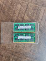 Set van 2x Samsung 2GB DDR3 RAM – PC3-8500S, Computers en Software, RAM geheugen, DDR3, Ophalen of Verzenden, Zo goed als nieuw