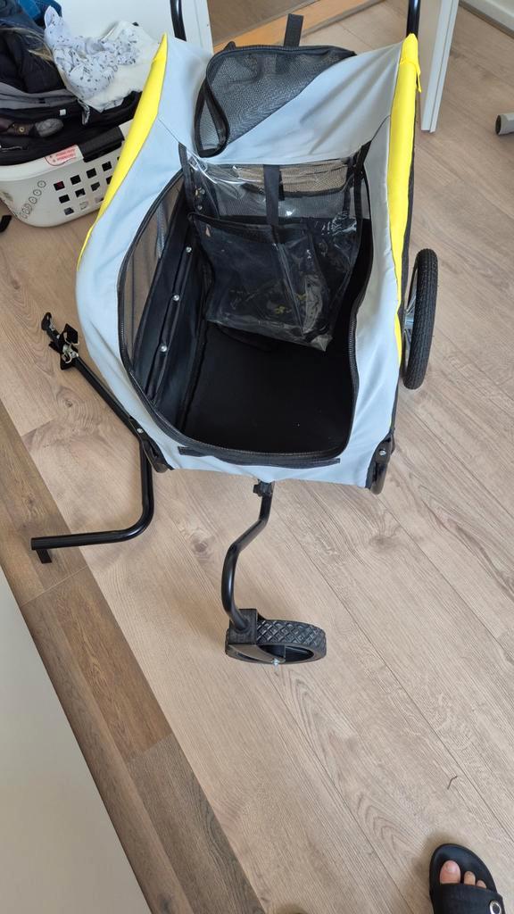 Fietskar / Loopkar - Ideaal voor kinderen/honden, Fietsen en Brommers, Fietsaccessoires | Aanhangers en Karren, Gebruikt, Kinderkar