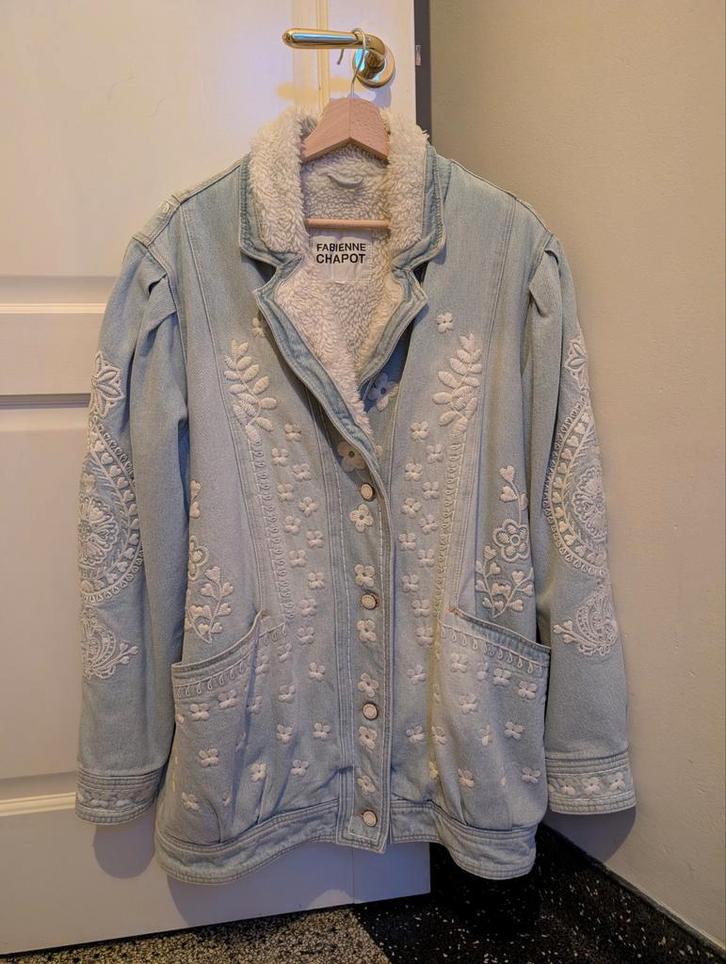 Fantastische jas van Fabienne Chapot ~ maat 40 / L, Kleding | Dames, Jassen | Winter, Zo goed als nieuw, Maat 42/44 (L), Blauw