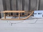 Houten slee 94 cm met nieuw trekkoord, Ophalen of Verzenden, Gebruikt, Hout
