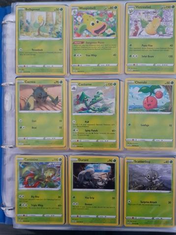 Pokemon, map met diverse series uit Sword and Shield series beschikbaar voor biedingen
