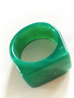 Groene jade agaat ring, Sieraden, Tassen en Uiterlijk, Antieke sieraden, Ophalen of Verzenden, Ring