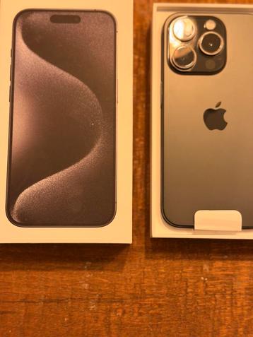 Iphone 15 PRO 256GB /titaniumBLACK #18mnd 91% batt beschikbaar voor biedingen
