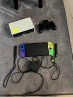 Splatoon OLED Nintendo Switch + 3 Games, Spelcomputers en Games, Muziek, Gebruikt, Eén computer, Ophalen of Verzenden