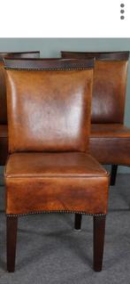 6 schapenleren vintage stoelen 6 stuks, Antiek en Kunst, Ophalen