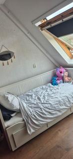 Mooie witte bed 80200, Ophalen, Gebruikt, Eenpersoons, Wit
