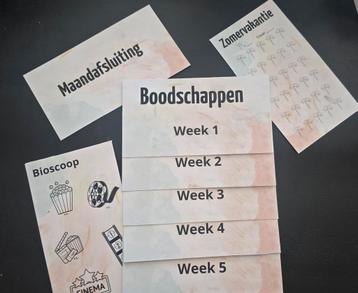 Cash stuffing sheets beschikbaar voor biedingen