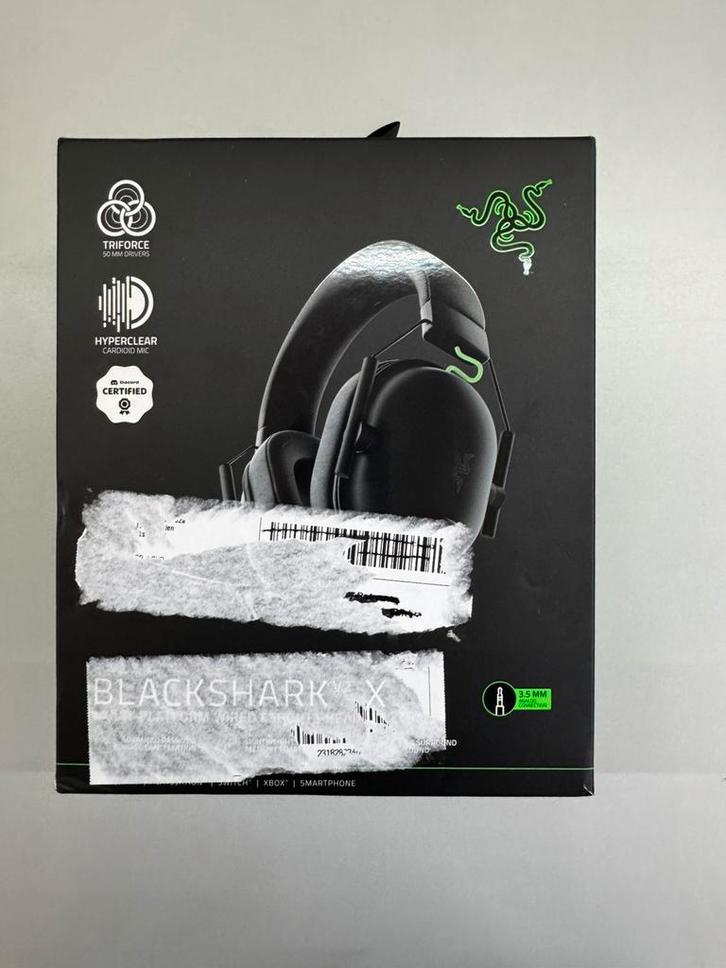 Razer BlackShark V2 X – Gaming Headset (zwart), Computers en Software, Headsets, Zo goed als nieuw, Over-ear, Bedraad, Gaming headset