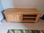 Massief houten TV meubel, Ophalen, Eikenhout, 50 tot 100 cm, Zo goed als nieuw